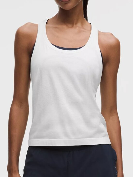lululemon athletica Tops - Lululemon Swiftly Tech Scoopneck Tank 2.0 Race Length - White 6